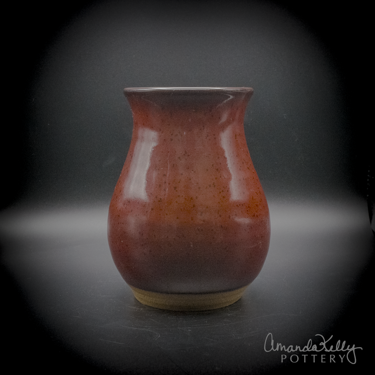 Midnight Ruby Pottery Tumbler — 14oz - Image 3