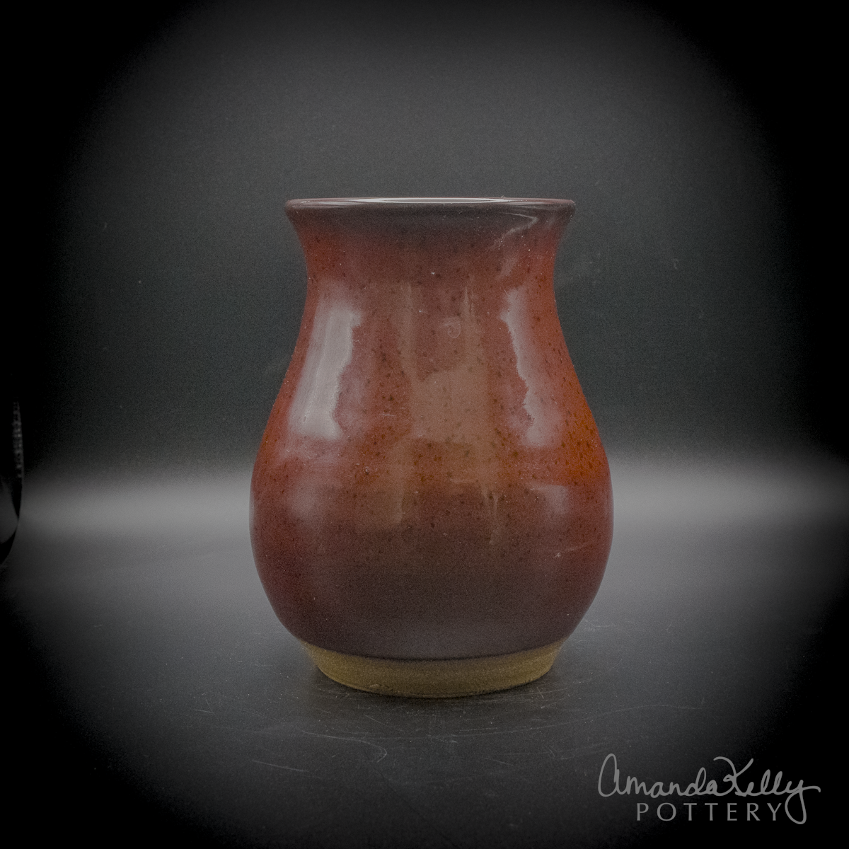Midnight Ruby Pottery Tumbler — 14oz - Image 2