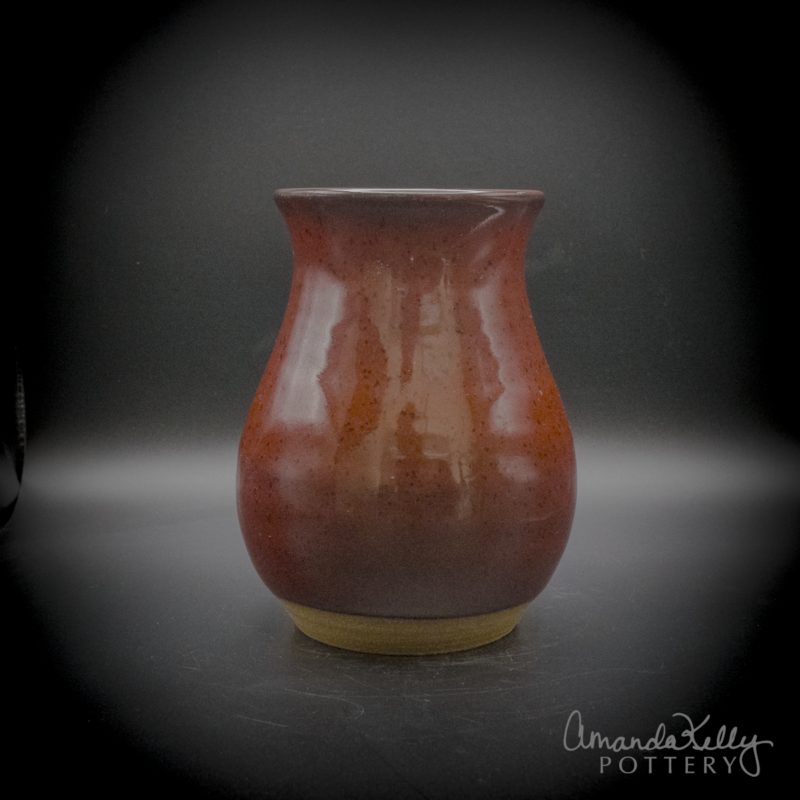 Midnight Ruby Pottery Tumbler — 14oz