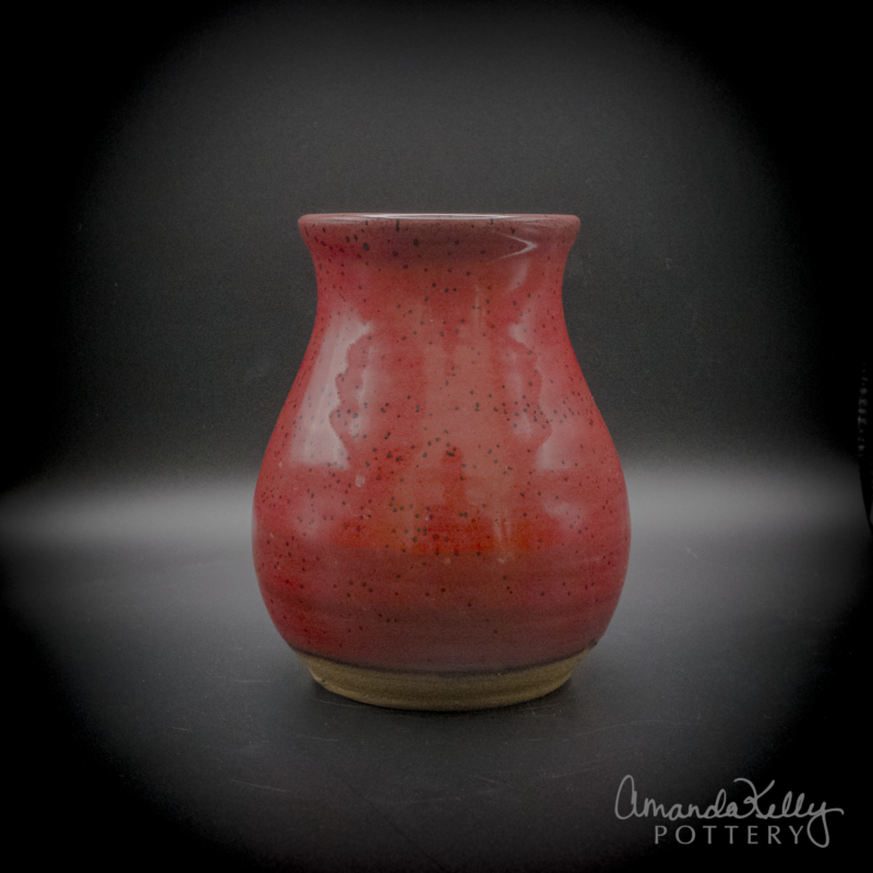 Crimson Speckle Stoneware Tumbler — 13oz