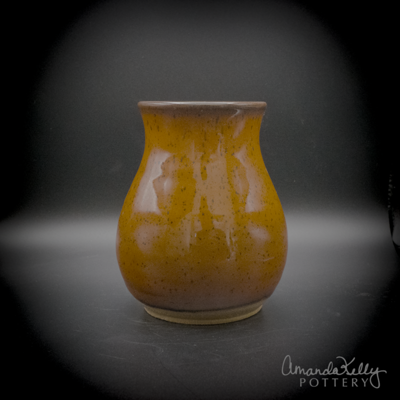 Pumpkin Spice Pottery Tumbler — 13oz