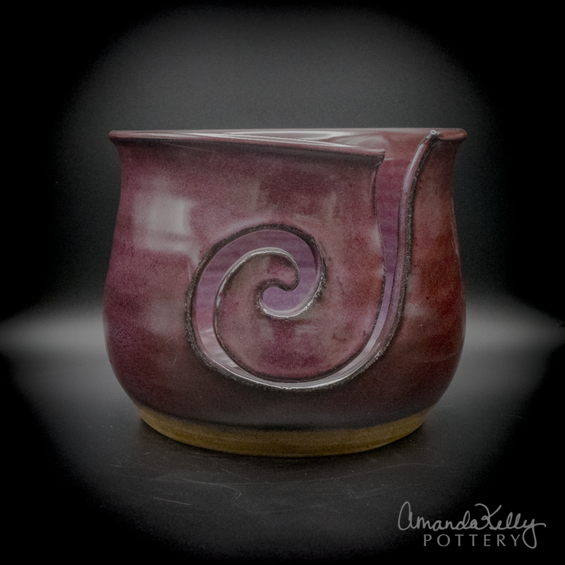Midnight Violet Yarn Bowl — Darker Variant