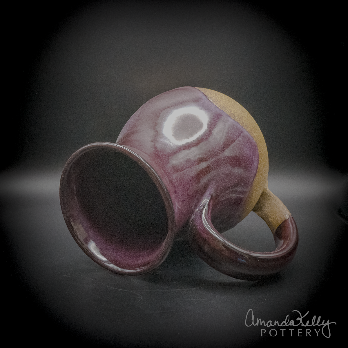 Midnight Violet Tall Belly Wave Mug — 22oz - Image 5