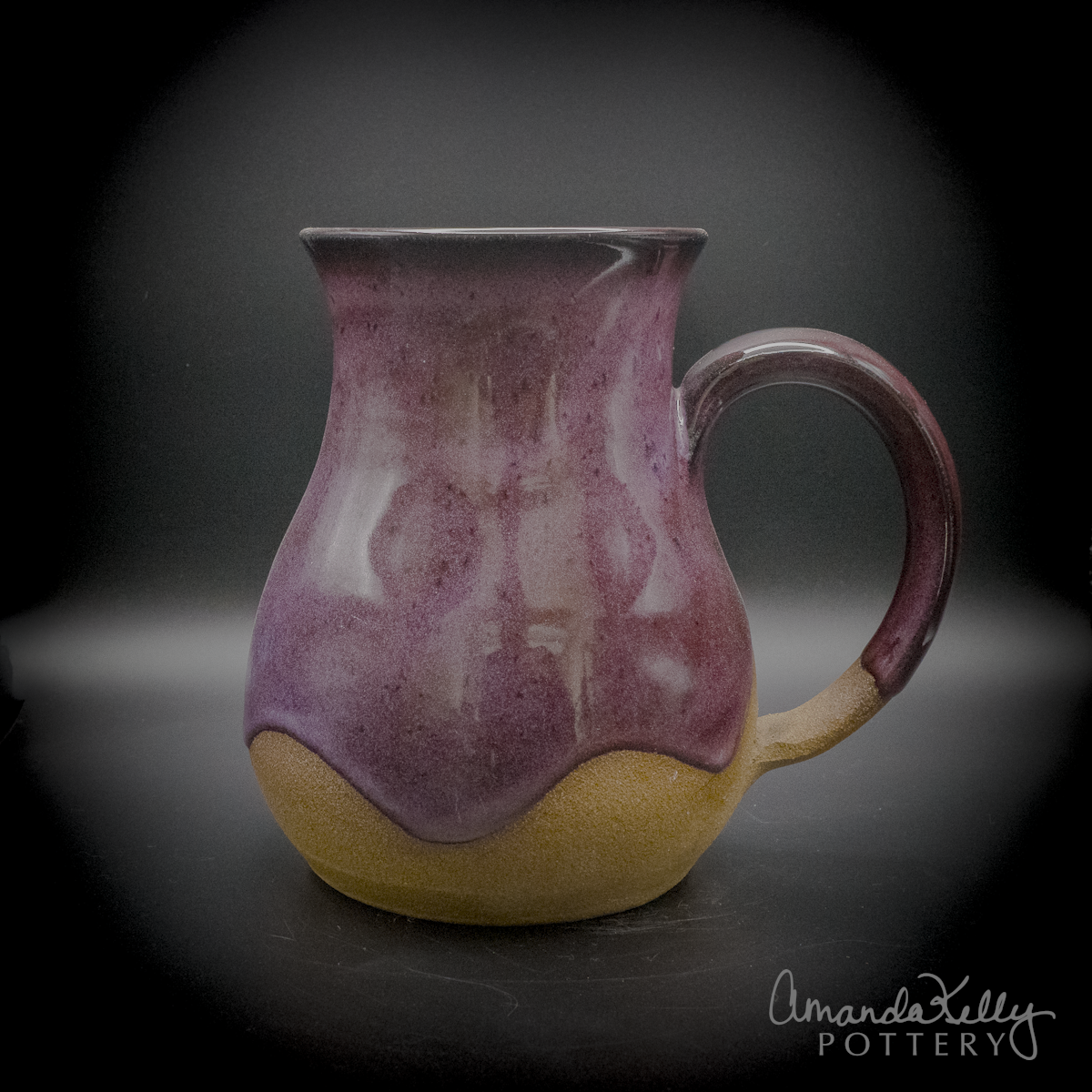 Midnight Violet Tall Belly Wave Mug — 22oz