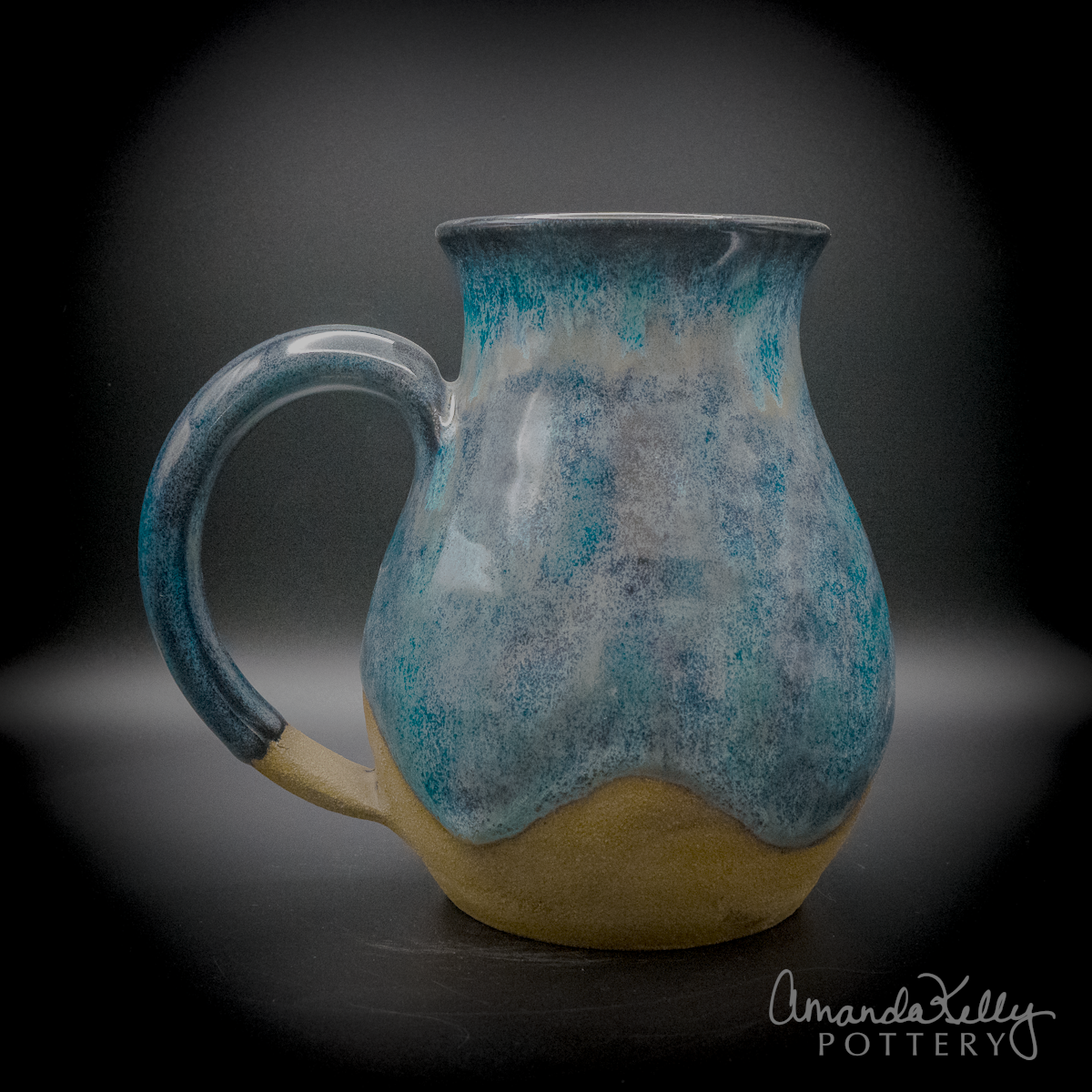 Mystique Wave Tall Belly Mug — 20oz - Image 3